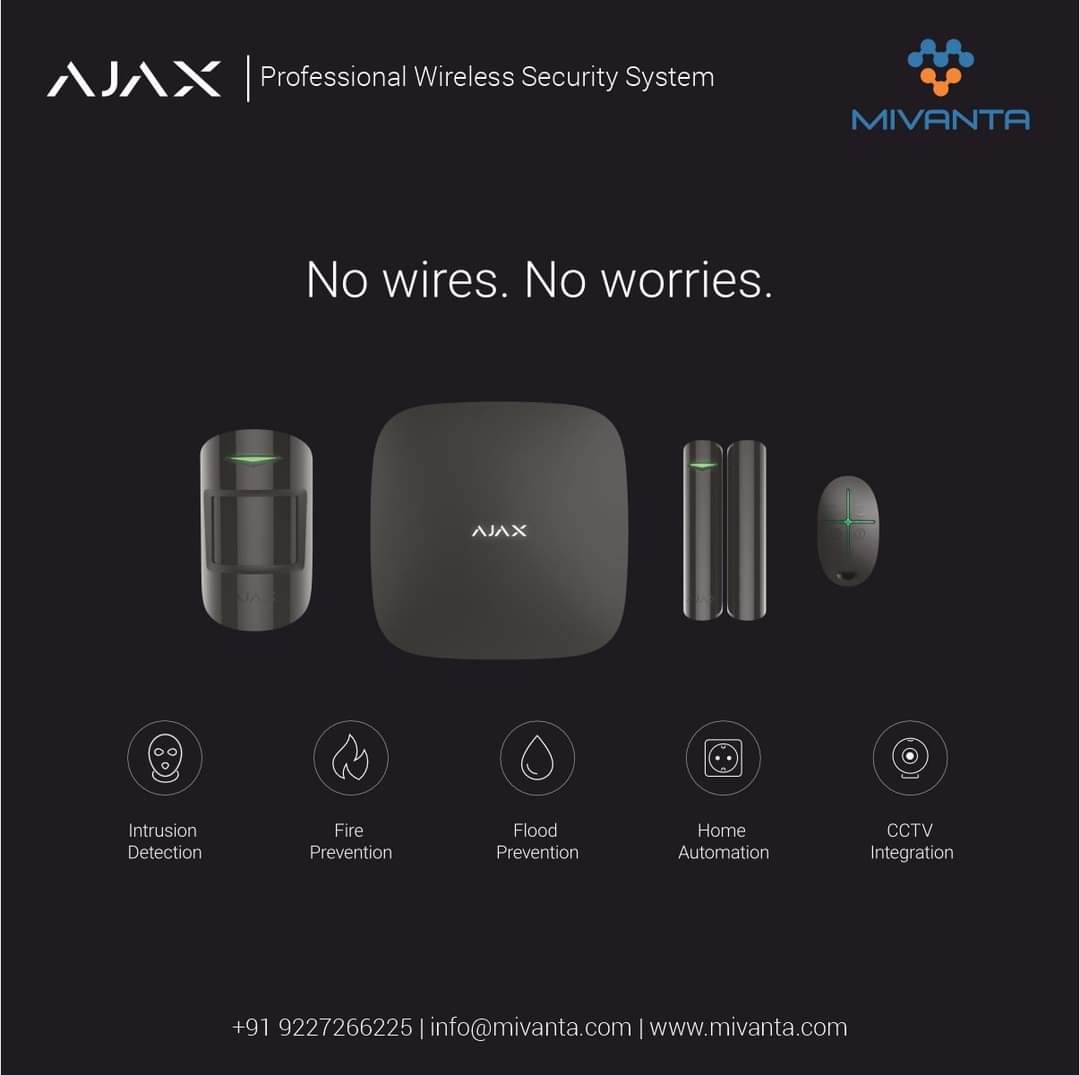 Wireless Security Alarm System Ajax, 1 at Rs 34900 in Jaipur